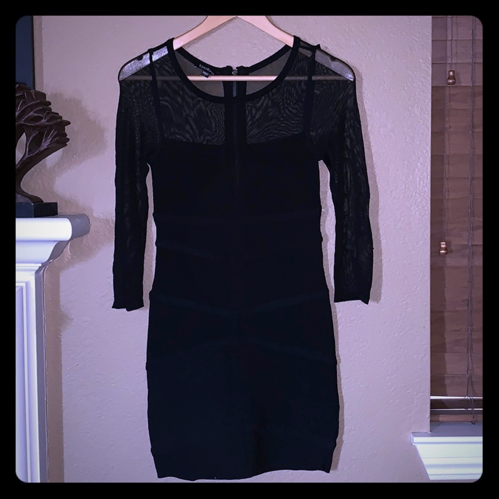 Bebe lace bandage mini dress